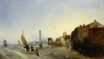 View of Napoleon Quay at Cherbourg, 1838